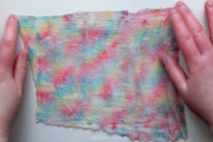 Dyeing Silk with Rainbow Lollipops - Use Candy to Dye Silk - AB Crafty