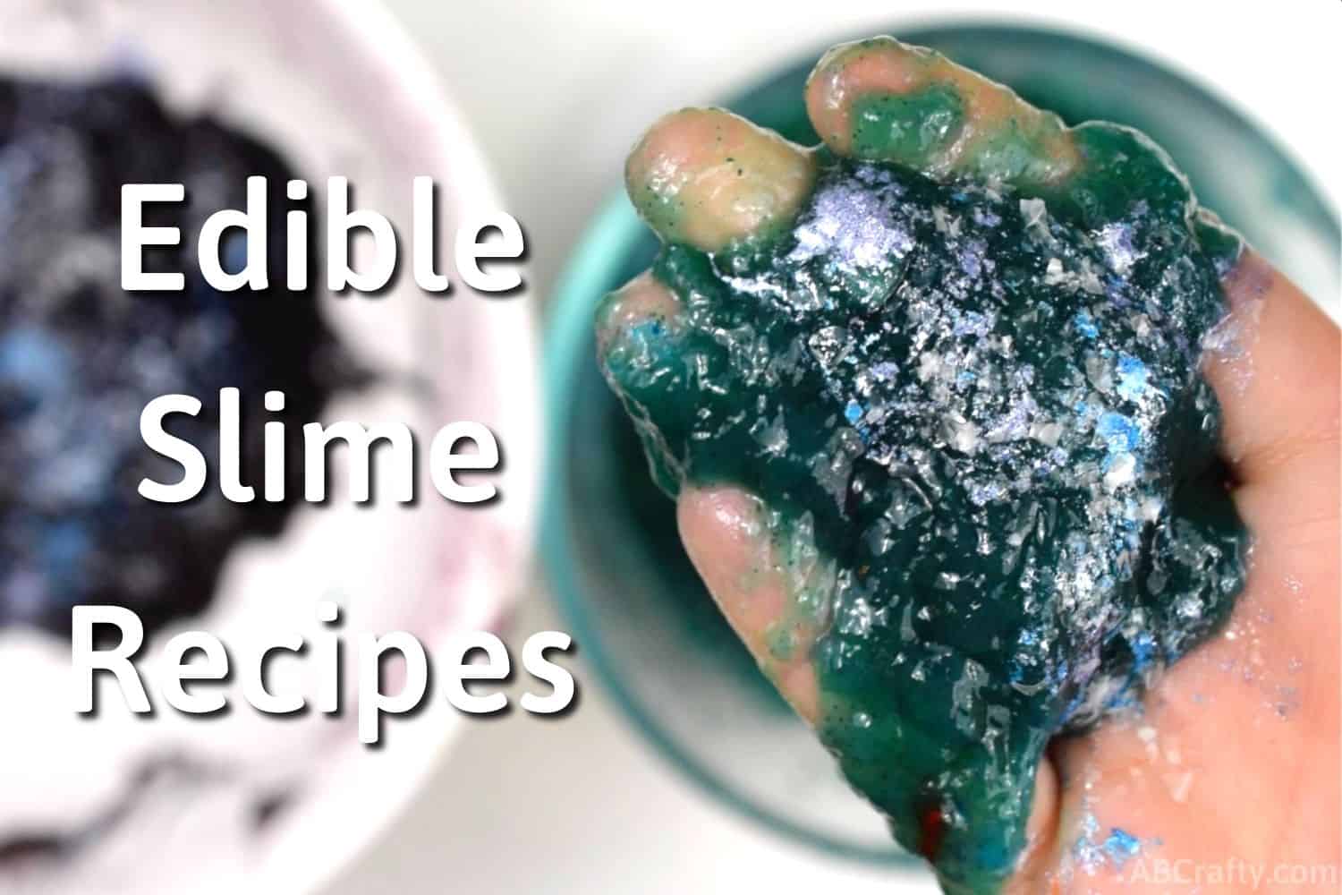 Glowing Galaxy Glitter Slime - Easy 3 Ingredient Recipe + Video!