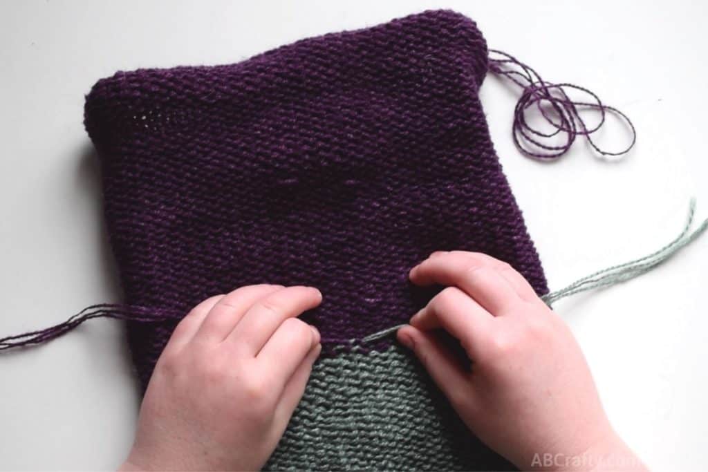 Sentro Knitting Machine Reversible Hat - Easy Instructions, AB Crafty
