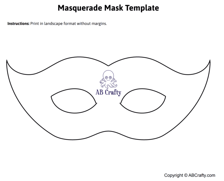 downloadable masks templates