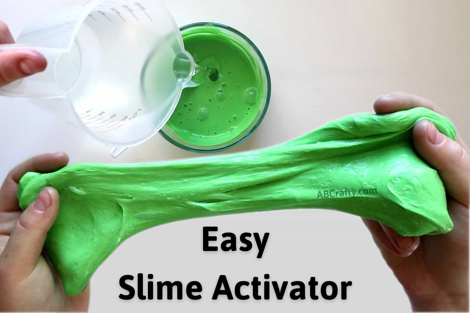 Basic Slime Ingredients - 3 Ingredient Slime Recipe No Borax