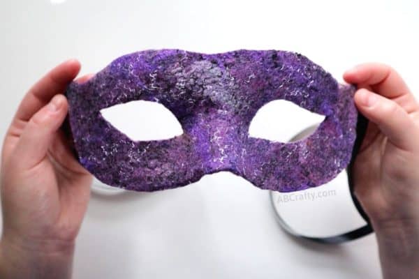 Venetian Mask - Felting Tutorial to Make a Venetian Mask - AB Crafty