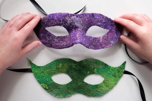 Venetian Mask - Felting Tutorial to Make a Venetian Mask - AB Crafty