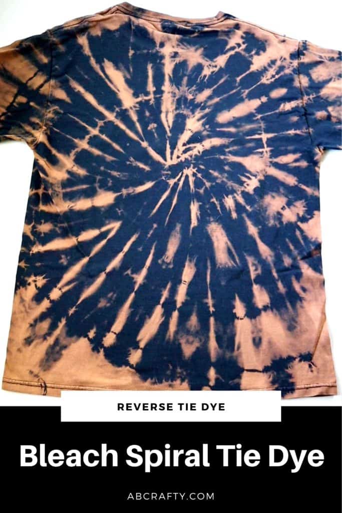 Bleach Tie Dye - Easy Steps to Reverse Tie Dye with Bleach - AB Crafty