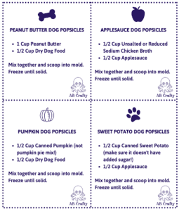 Dog Popsicle Recipes