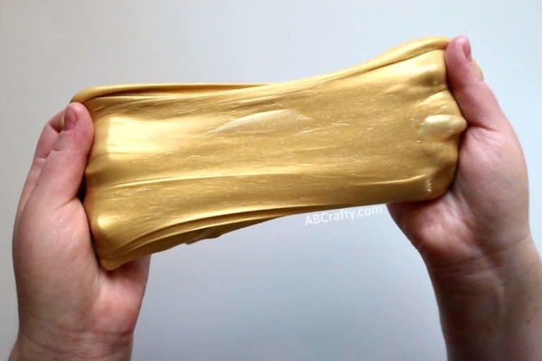 Gold Slime How To Easily Make Gold Slime AB Crafty   Gold Slime 7 768x512 