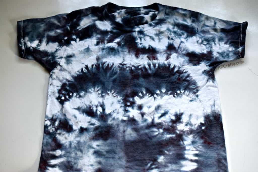 Tie Dye Designs: Halloween Spooky Spiral #13 [Red, Black, Gray and White] 