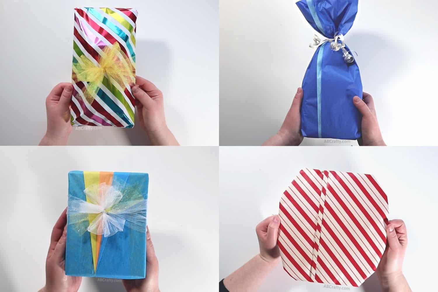 Personalizable Flat Wrapping Paper for His, Her Birthday Gift Wrap