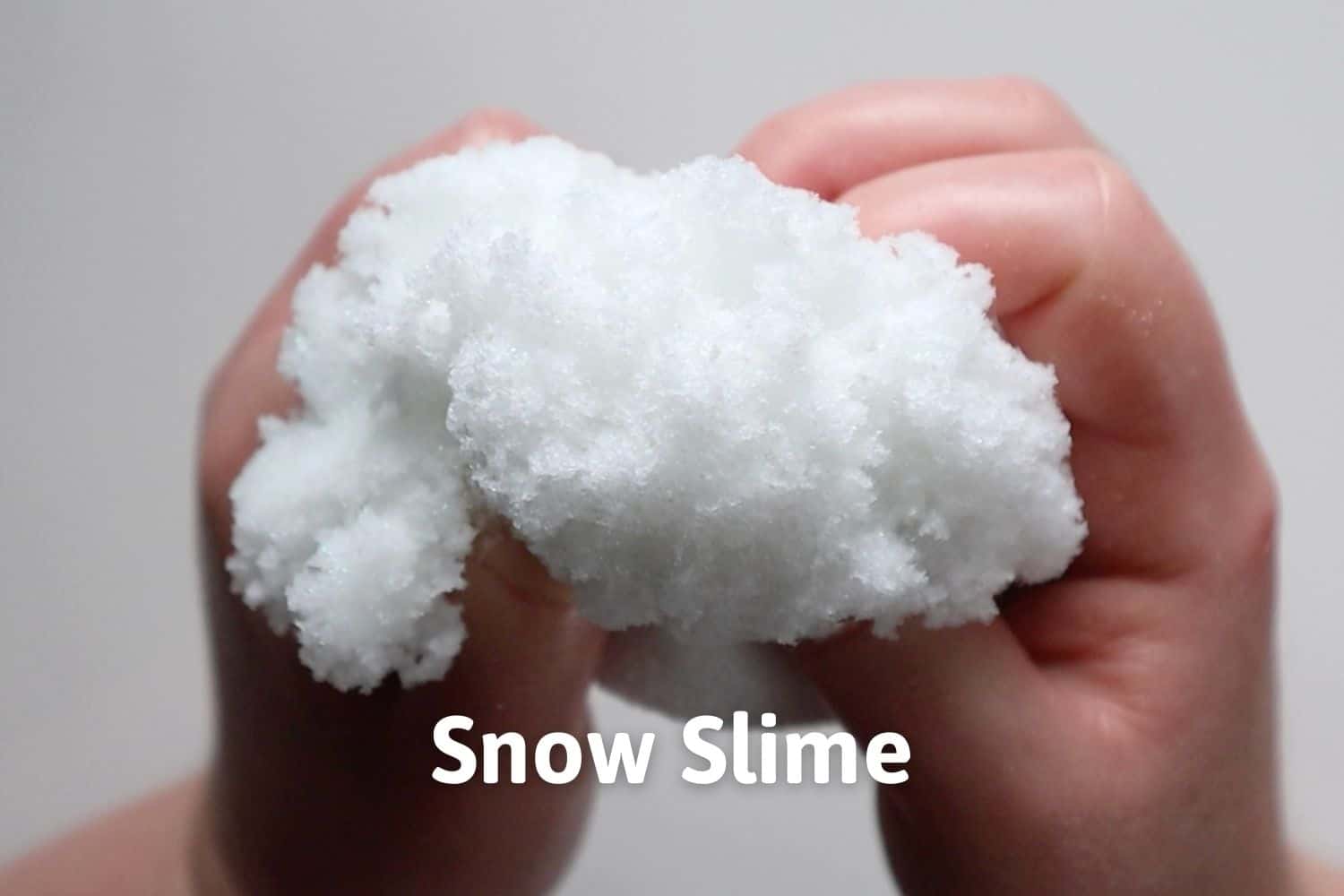 Snow Slime - How to Easily Make Fluffy Snow Slime - AB Crafty