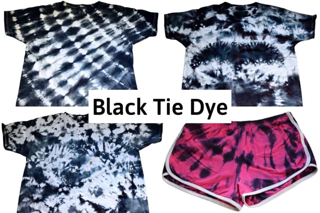 Over Dyeing with Black  Tie dye patterns diy, Tie dye techniques