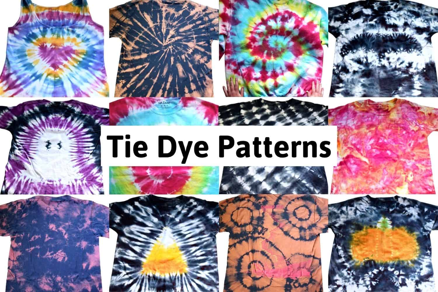 Tie Dye Patterns - 19+ Unique Tie Dye Designs - AB Crafty