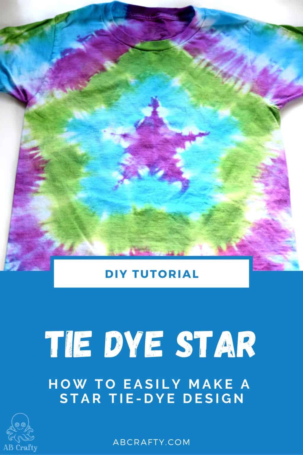 Bat Tie Dye Shirt - Easy Steps to Tie Dye a Bat Design - AB Crafty