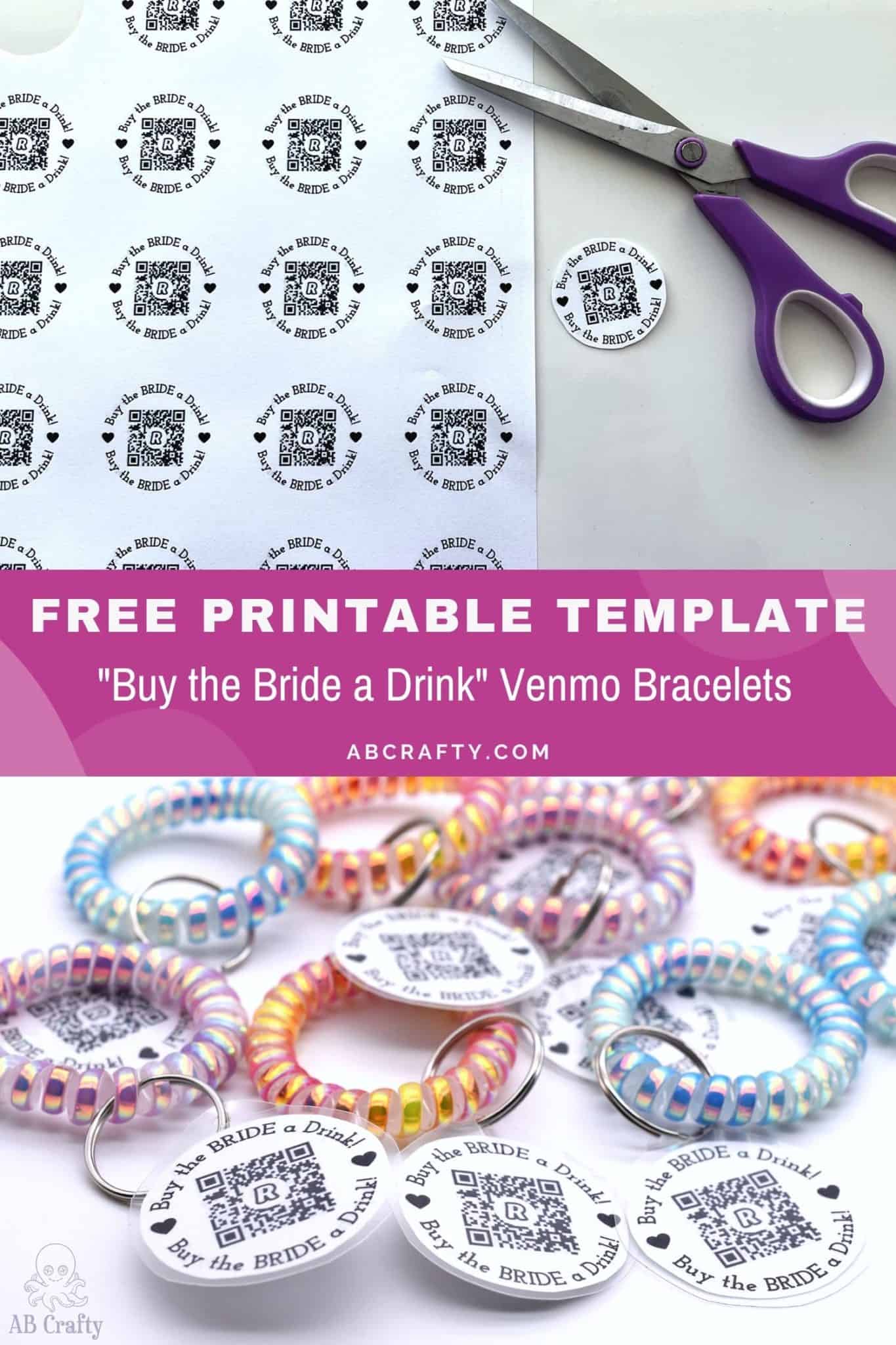 Buy The Bride A Drink Venmo Template Free Download AB Crafty