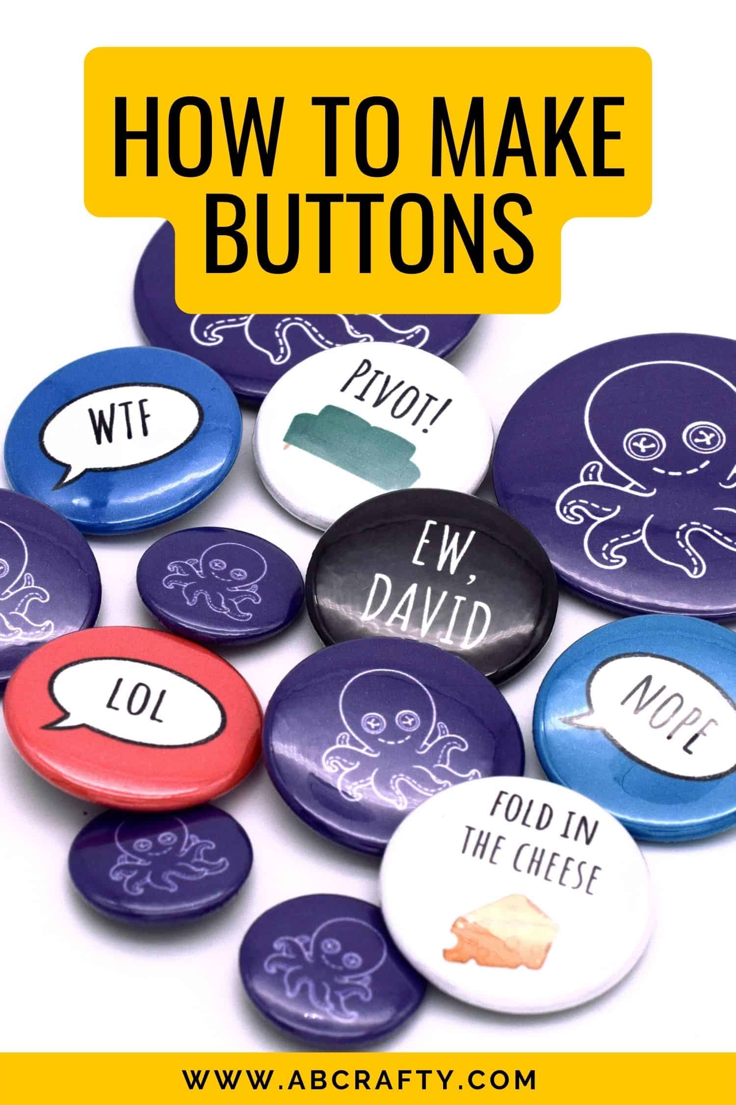 DIY Button Pin Maker Machine, Button Badge Press Machine, Free Button Maker  Supplies, 25 + 32