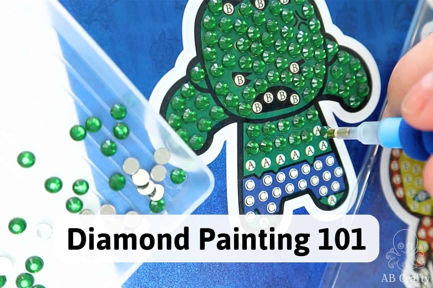 8 Pcs Diamond Painting Coasters With Holder,diy Small Diamond Art